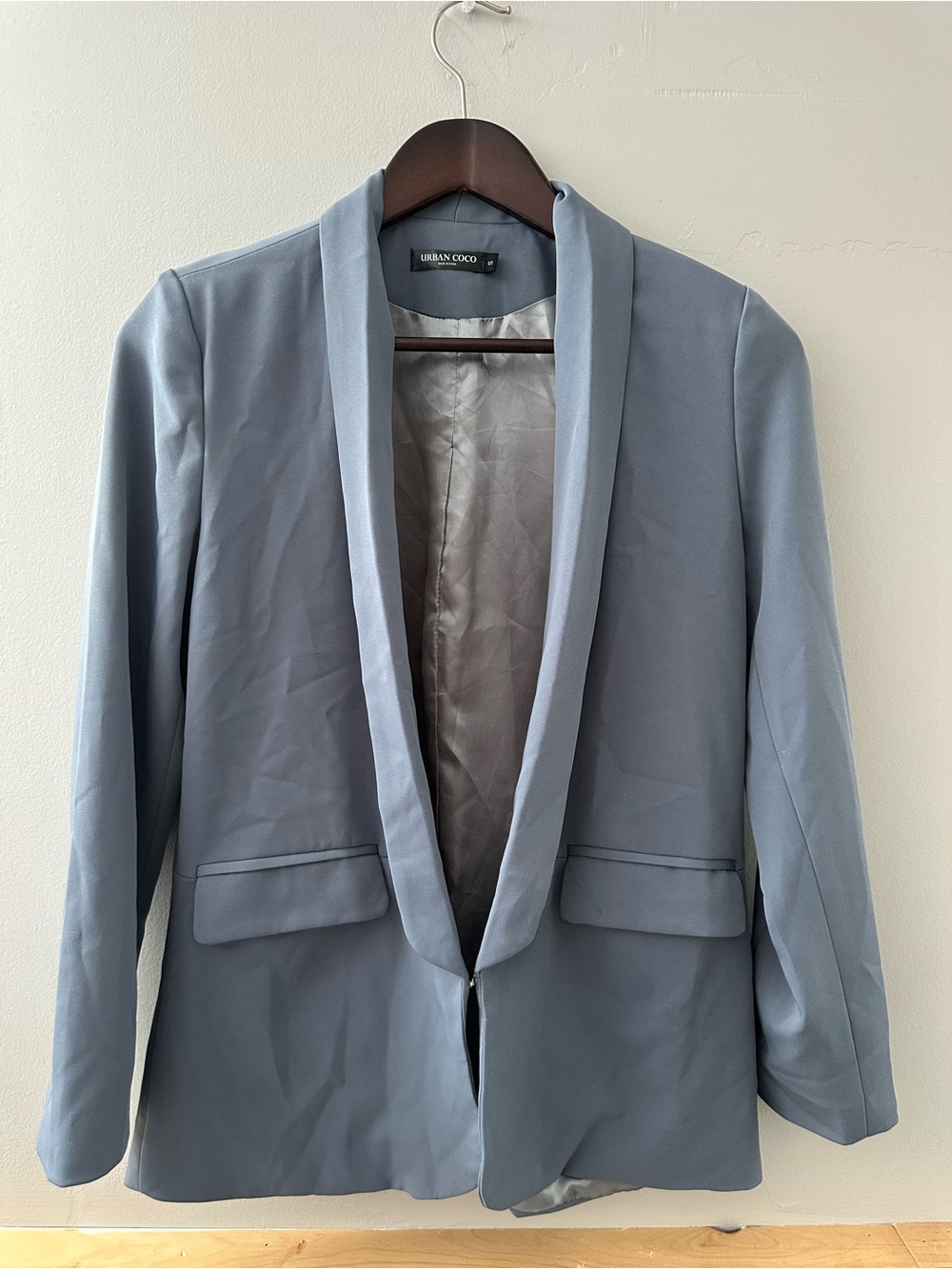 Urban Coco Light Blue Lined Jacket - Size S
